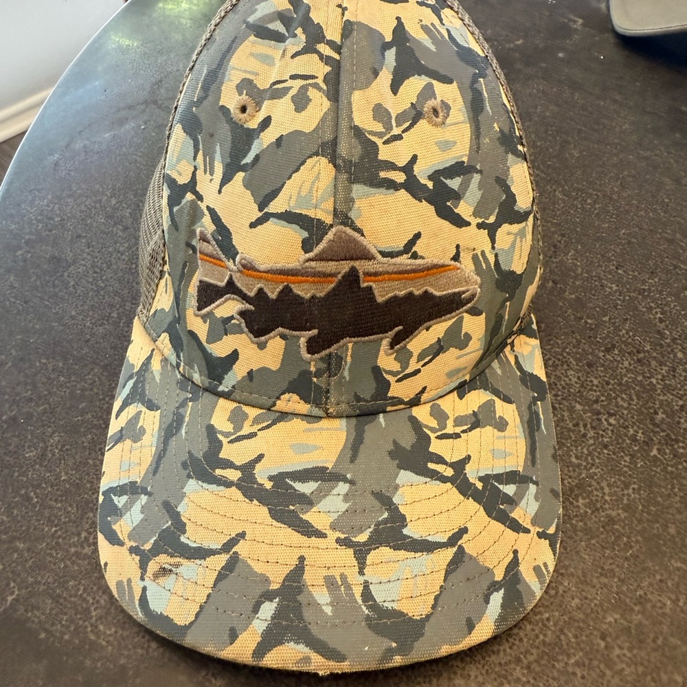Patagonia Camouflage Fish Embroidered Cap